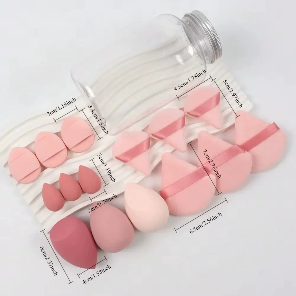 12/15Pcs Makeup Sponge Cosmetic Puff Foundation Sponges Beauty Egg Powder Puffs Women Make Up AccessoriesMakeup Tools