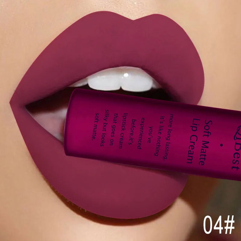 QiBest Matte Liquid Lipstick, Waterproof Long-Lasting Lip Color dylinoshop