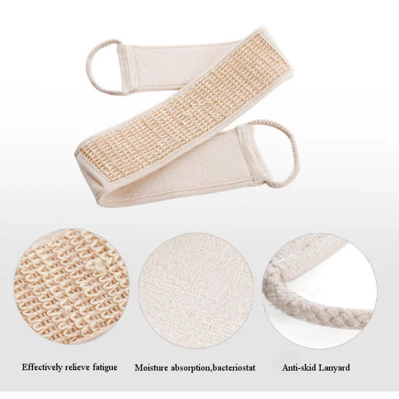 1PCS Exfoliating Back Strap Baths Shower Body Scrubber Brush Personal Cleaning Tool  Back Strap Bodys Skin Health Cleaning Tools