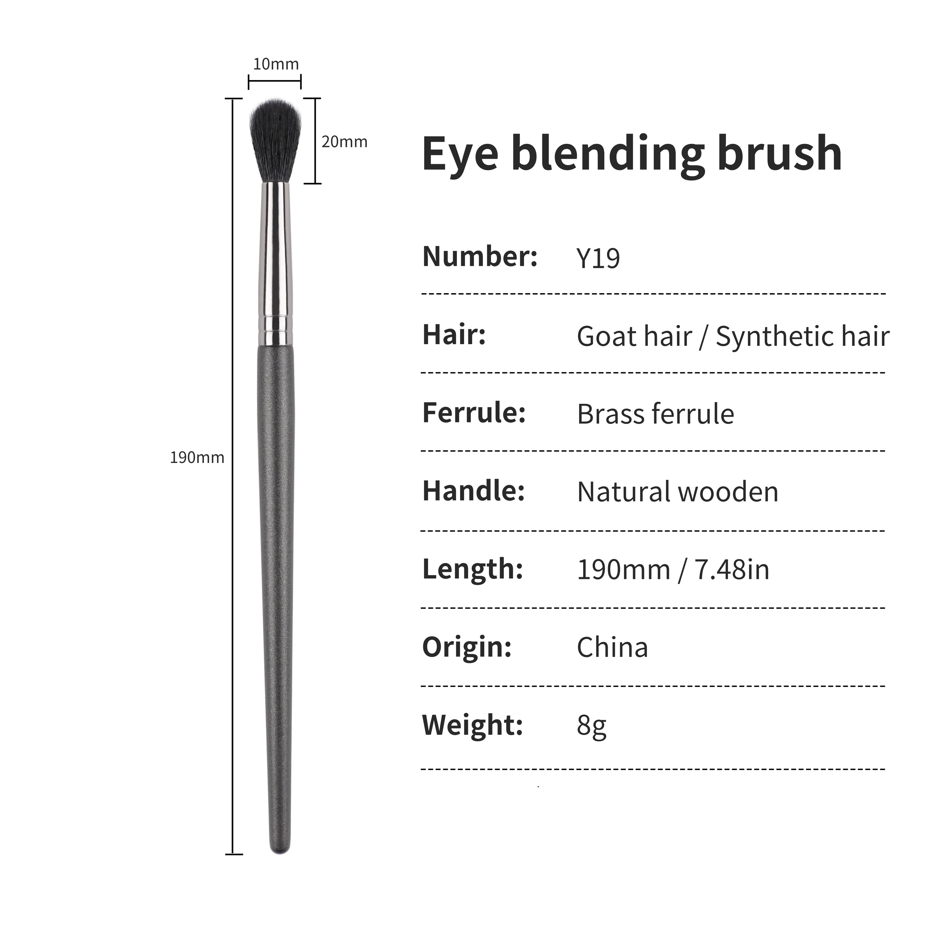Eyeshadow Blending Brush Makeup Natural Goat Hair Smudge Eye Shadow Brush Professional Eyes Make Up Tools
