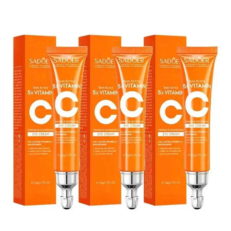 SADOER Vitamin C Eye Cream - Brightening & Firming for Dark Circles