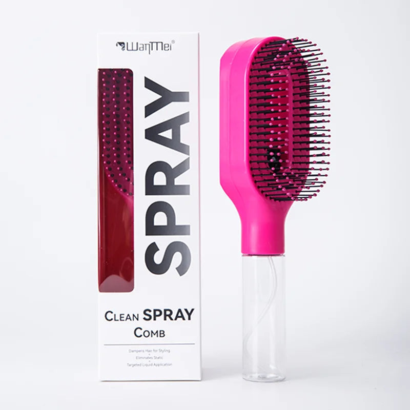 2in1 Sprayer Comb Detangling Scalp Massage Hairbrush with Spray Bottle Essential Oil Water Mist Spray Brush Anti-static Summer dylinoshop