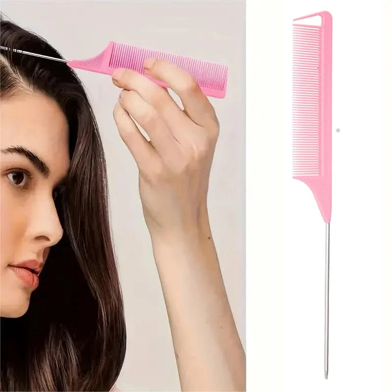 4pcs/Set Hairdressing Tools Set spray Bottle Rat Tail Comb Teasing Hair Brush Edge Control Hair comb For Combing Smoothing Hair dylinoshop