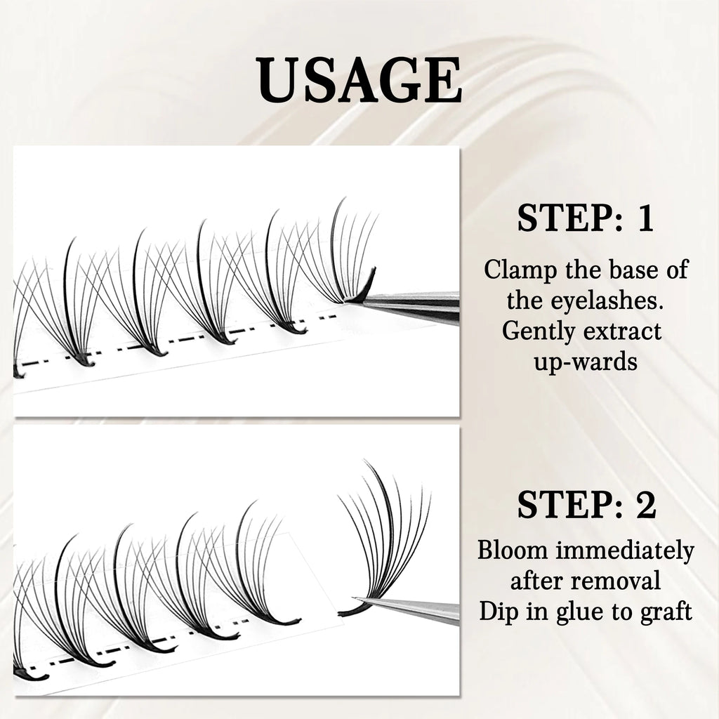 CoMango 5D 7D 9D Premade Fan Eyelashes Extension 120 Fan Pointy Base Promade Hybrid Lash Wispy Eyelashes Makeup Tool