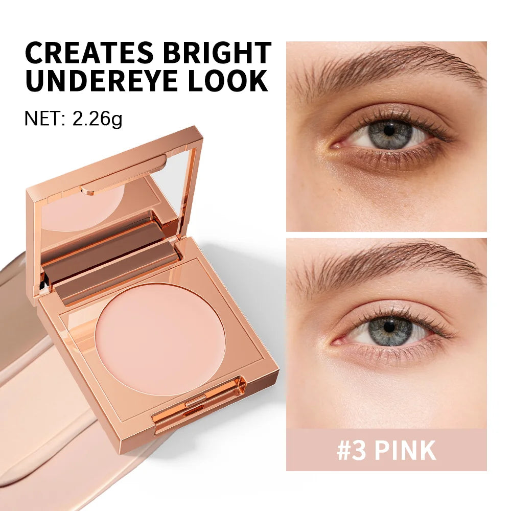 Full Coverage Color Corrector Concealer with Puff - Waterproof, Long-Lasting dylinoshop