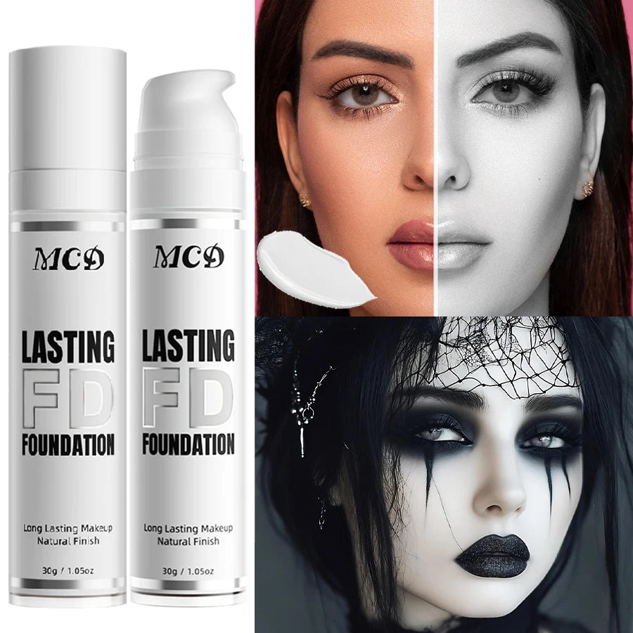 1PC Pure White Liquid Foundation for COS stage Makeup Long-lasting concealer Mixable Pure White Base  Foundation Adjuster Lighte