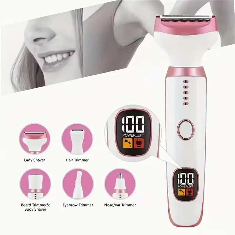 Rechargeable Electric Shaver for Women – Legs, Underarm, Bikini & Face
