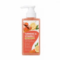 Turmeric Orange Vitamin C Body Wash Fresh Fragrance Shower Gel Moisturizing Brightening Exfoliating Deep Cleaning Smooth Skin