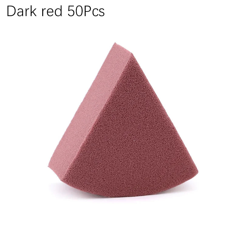 Triangle Makeup Blender Sponges – Wet & Dry Use, Set of 20/50 dylinoshop