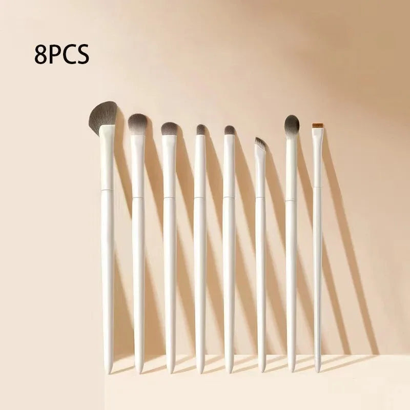 5/8/10-Piece Natural Eye Makeup Brush Set – Soft Eyeshadow & Eyeliner Brushes dylinoshop
