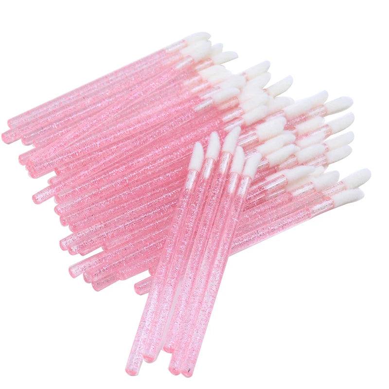 Disposable Lip & Mascara Applicator Brushes – 100-Piece Cosmetic Wand Set dylinoshop