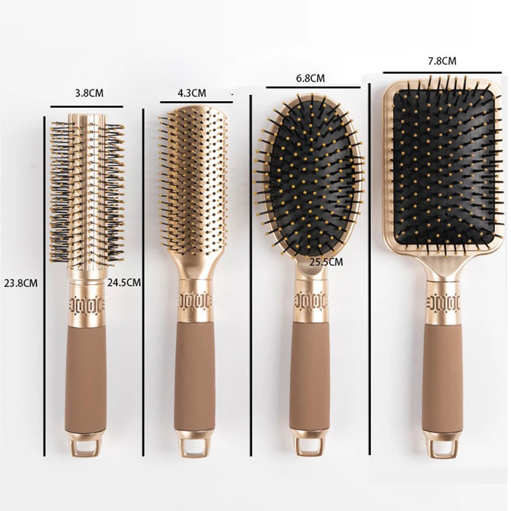 CALIYI Hair Massage Air Cushion Comb Brush Scalp Hairbrush Detangle Anti Static Salon SPA Hairdressing Styling Tool Oval Round dylinoshop