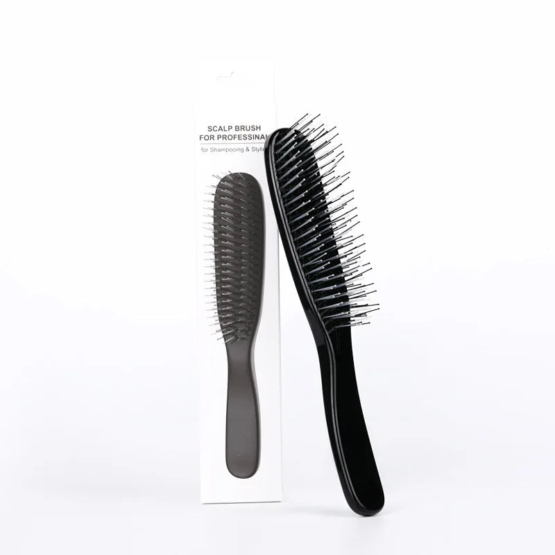 Japanese Premium Head Massager Scalp Brush Hair Massager Shampoo Brush Wet Plastic Detangling Brush Hair Cleaning Comb Rose Gold dylinoshop