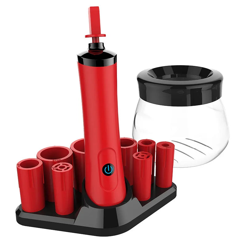Professional Electric Makeup Brush Cleaner Eyelash Glue Shaker Machine Fast Washing and Drying Make Up Tool Brush Cleaner
