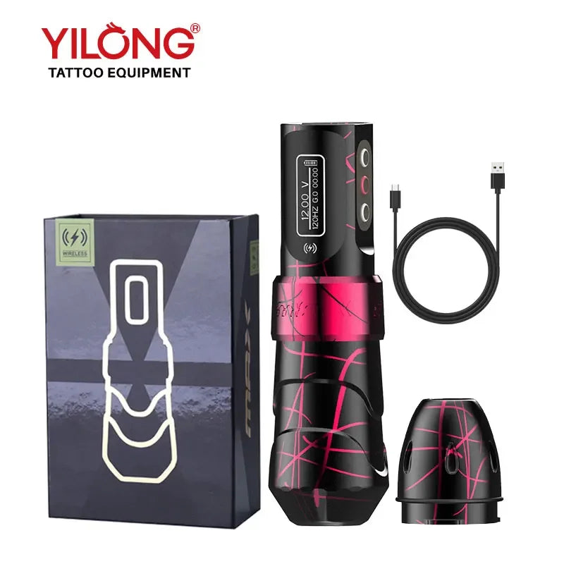 YILONG MAX Professional Tattoo Machine 2400mah Battery wireless Permanent Makeup Tattoo Pen Machine For Tattoo Body Artists