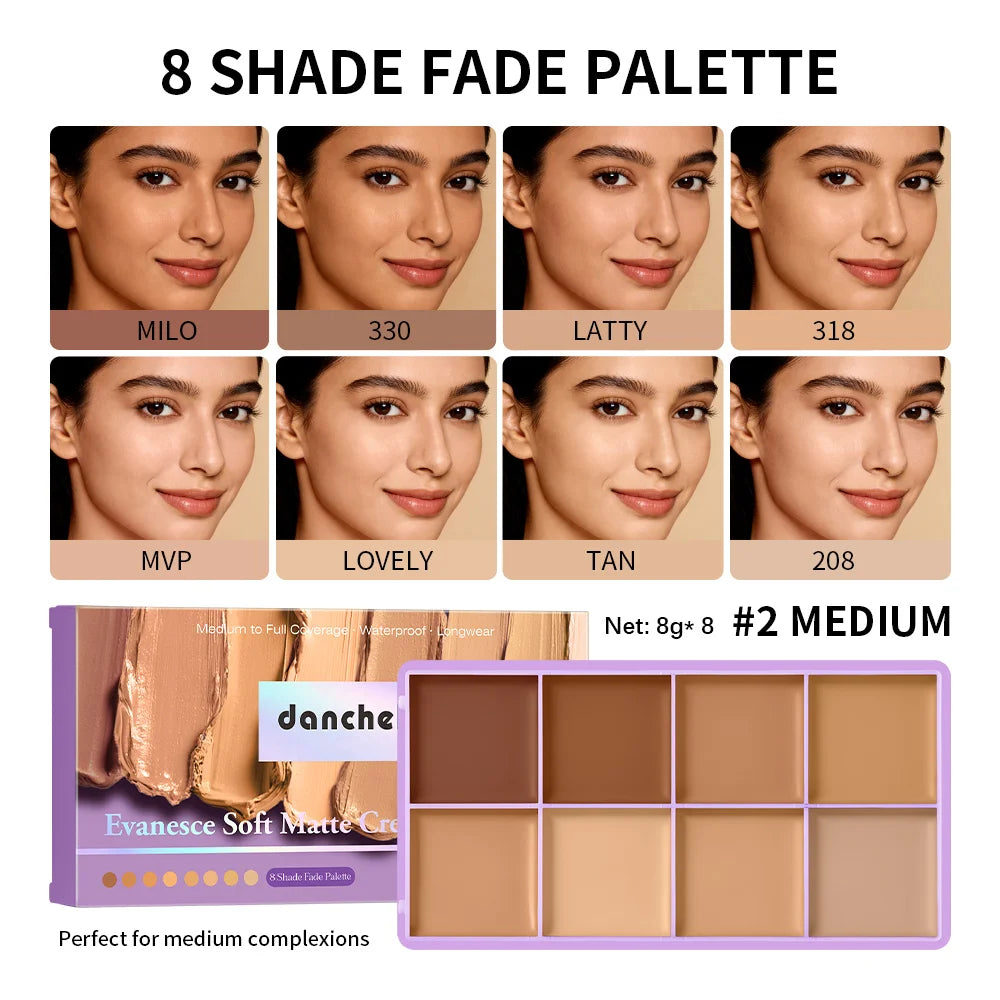 Multi-Shade Concealer Palette – Waterproof, Long-Lasting, Matte Finish dylinoshop