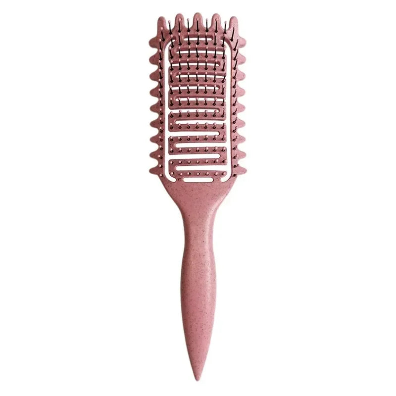 Curl Define Styling Brush Hollow Out Detangling Hair Brush Tangled Wet Curly Hair Comb Shaping Curls Barber Hairdressing Tools dylinoshop