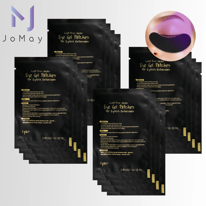100% obstruction of ultraviolet light Black Pads For Eyelashes Extension Eye Protection Professional Makeup tools 50pairs