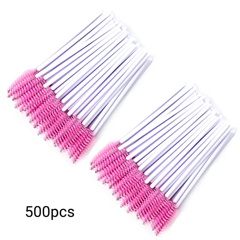 Disposable Eyelash Brush Wands – 500-Piece Salon Applicator Spoolies dylinoshop