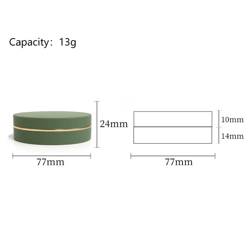 Portable Empty Air Cushion Compact with Powder Sponge and Mirror dylinoshop
