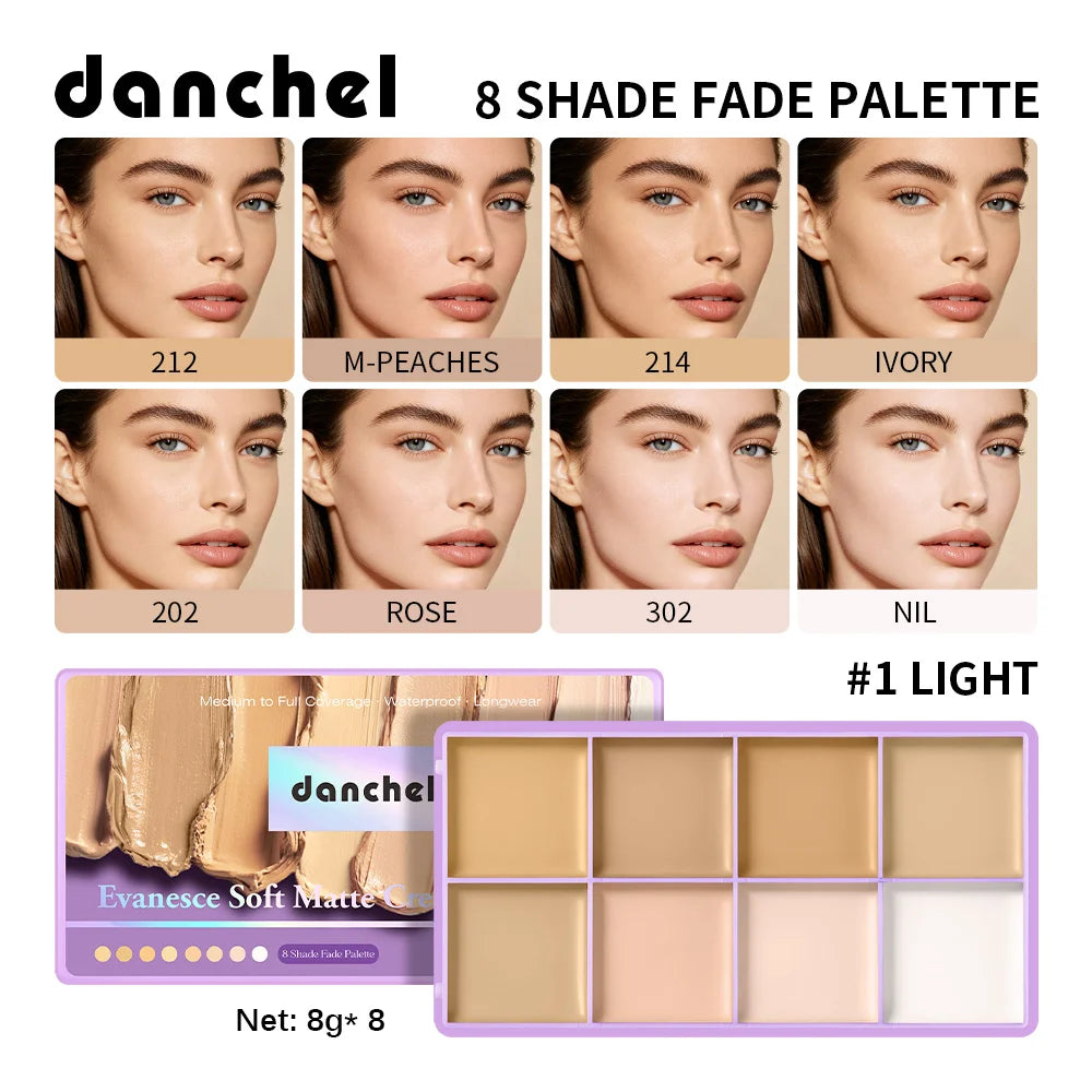 Cream Concealer Palette – Full Coverage for Dark Spots, Scars & Tattoos dylinoshop