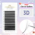 CoMango W Shape Eyelash Extensions Narrow 3D W Spark Clover Lashes Premade Volume Fan Faux Mink Eyelashes Makeup