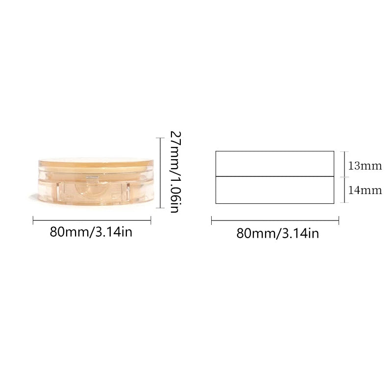 Portable Empty Air Cushion Compact with Powder Sponge and Mirror dylinoshop