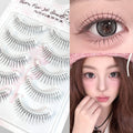 5 Pairs Korean Style Manga False Eyelashes Natural Spiky Wispy Thick Eyelash Extension For Beauty Eye Cosplay Diy Makeup Tools