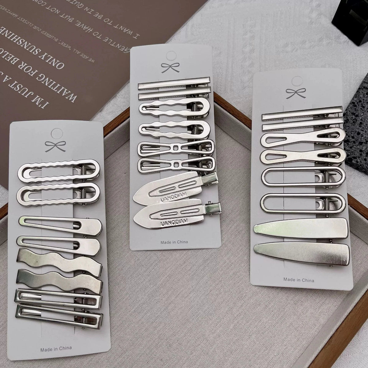 Sliver Metal Hair Clips Women Girls Y2K Duckbill Hairpin Personality Bangs Side Headwear Barrettes Hairclip Styling Accessories dylinoshop