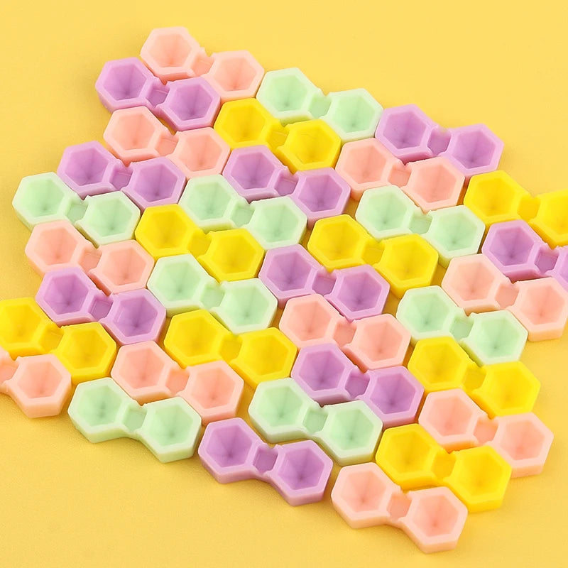 200pcs Eyelash Extension Glue Cup 2 Hole Honeycomb Tattoo Ink Pigment Holder Container Grafting Eyelashes Auxiliary Makeup Tool