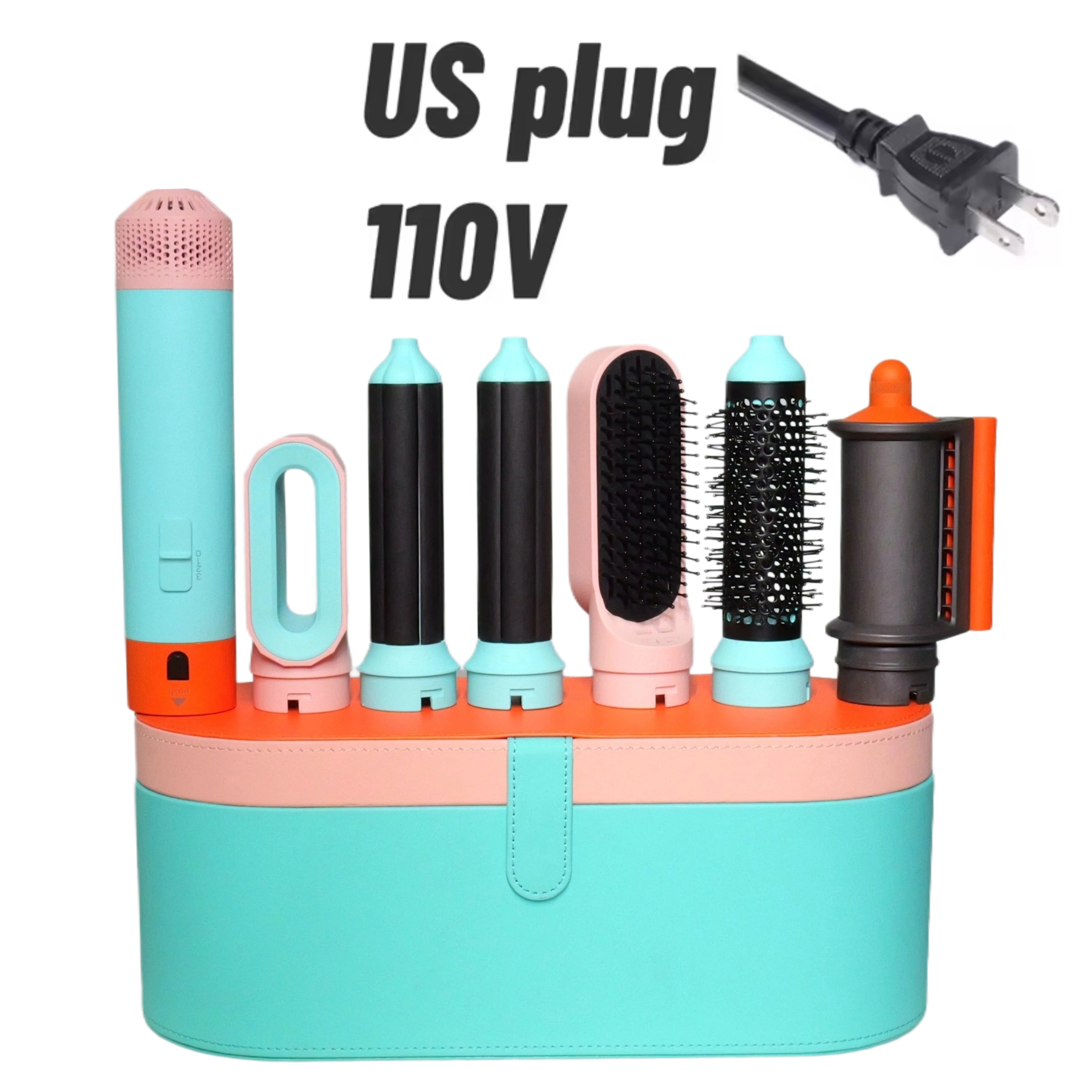 6-in-1 Multifunctional Hot Air Styling Brush with Curling Barrel