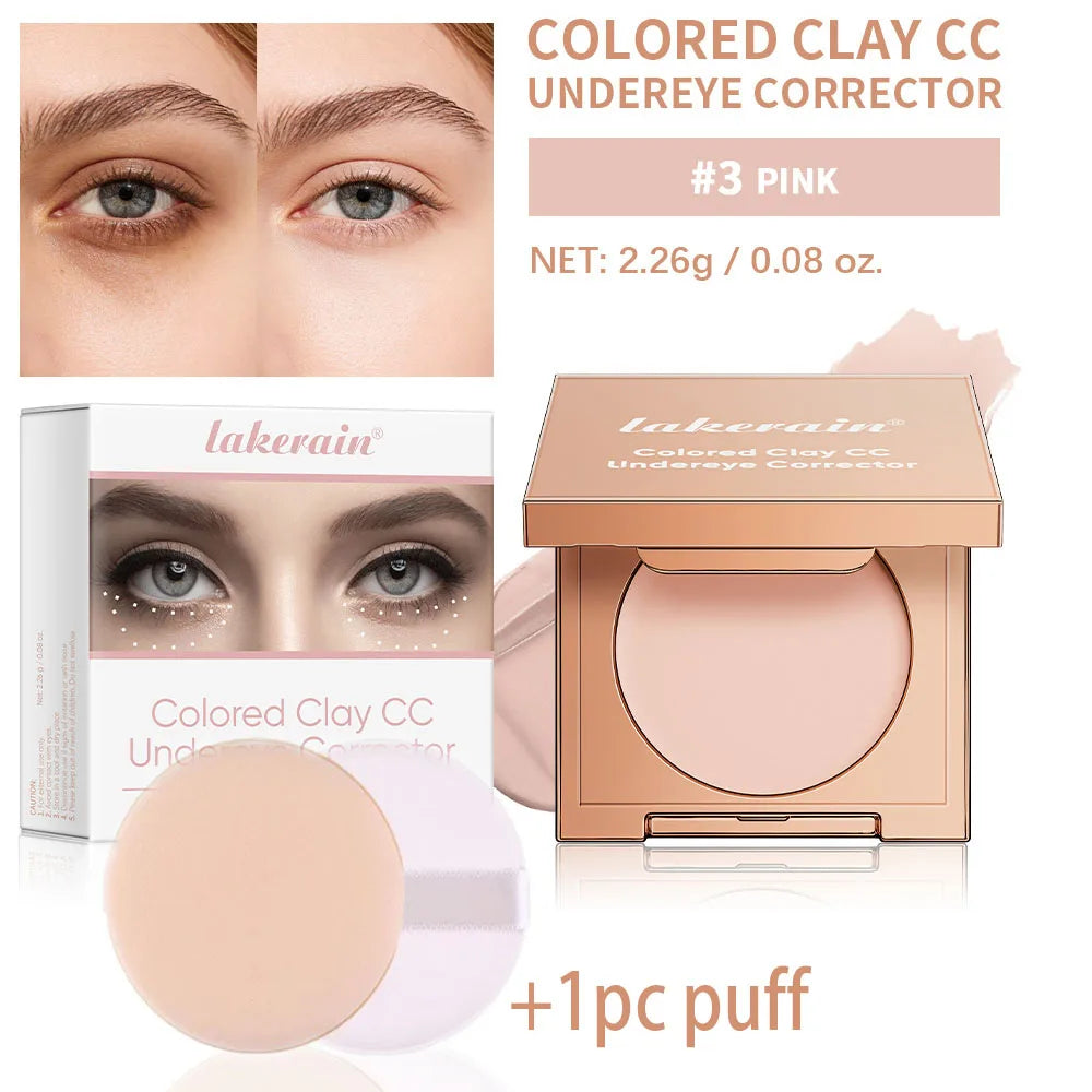 Full Coverage Color Corrector Concealer with Puff - Waterproof, Long-Lasting dylinoshop