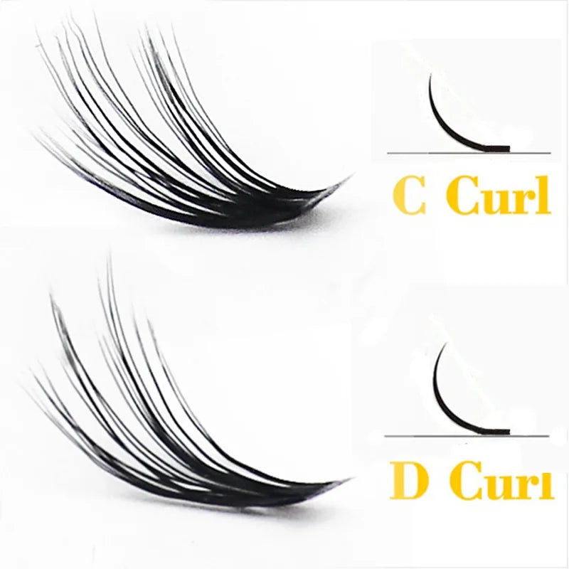 20/30D Mink Eyelashes Natural Eyelash Bunches 1 Box/60 Bundle 3D Russian Individual Eyelash Cluster Makeup Tool Lashes Wholesale