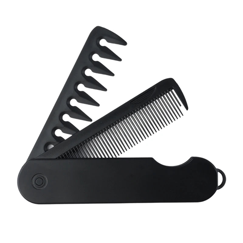 Mulitfunctional Folding Hair Comb Wide Tooth Oil Head Styling Beard Comb Hair Clipper Combs 1/2/3 In1 Portable Hairdressing Comb dylinoshop