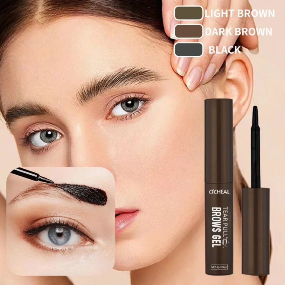 1/3pc Tattoo Peel Off Eyebrow Gel Tint, Semi Permanent Brow Tint, Waterproof, Transfer-proof,For Fuller & Defined Brows, Makeup