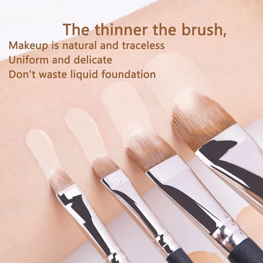 4 Types Sizes Upgraded Ultra-thin Foundation Concealer Makeup Brush Professional Liquid Foundation Cream Concealer Make-up Tool