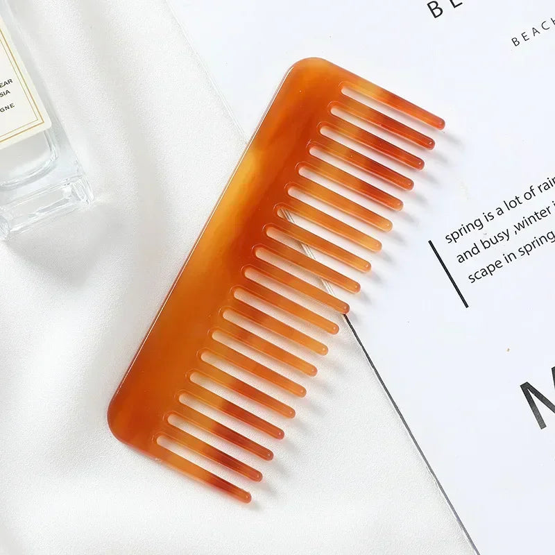 Wide Teeth Acetate Hair Combs Anti-static Massage Hair Brush Hairdressing Colorful Hairdress Salon Styling Traveling Accessories dylinoshop