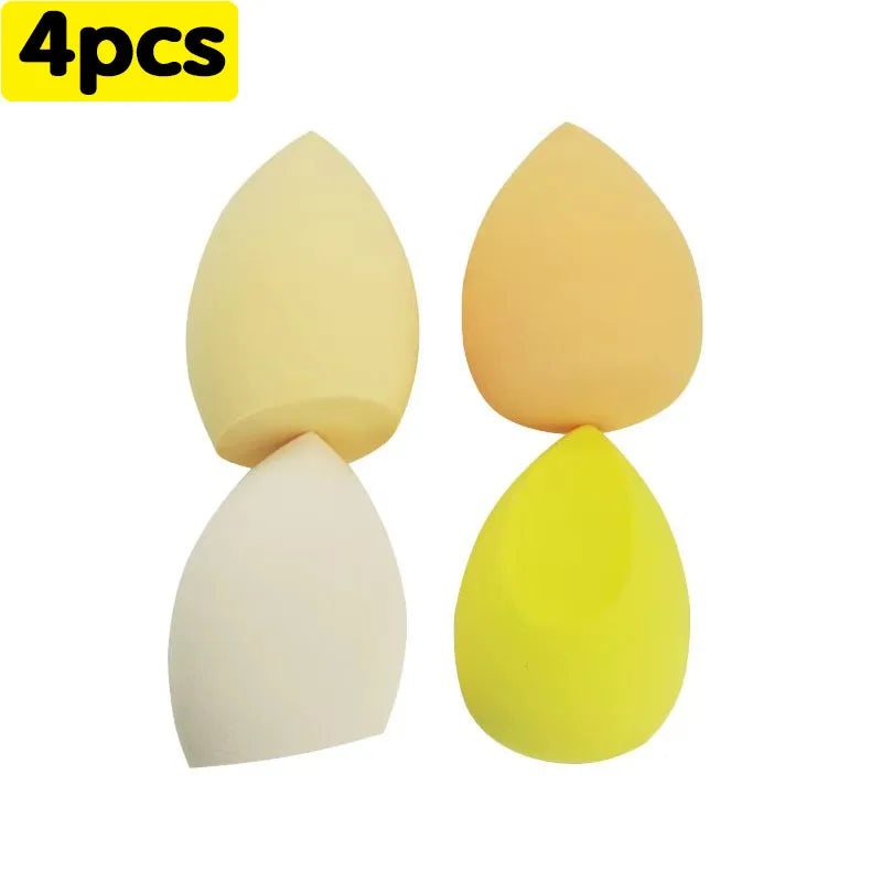 4-16pc Makeup Sponge Powder Puff Dry and Wet Combined Beauty Cosmetic Ball Foundation Powder Puff Bevel Cut Make Up Sponge Tools