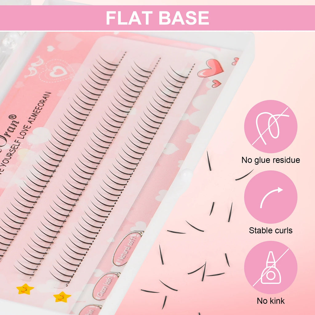 Natural Lower Under Eyelash Easy Grafting Makeup Extension Tools 6mm V-shaped Lower Eyelashes Easy Grafting Makeup Extensions