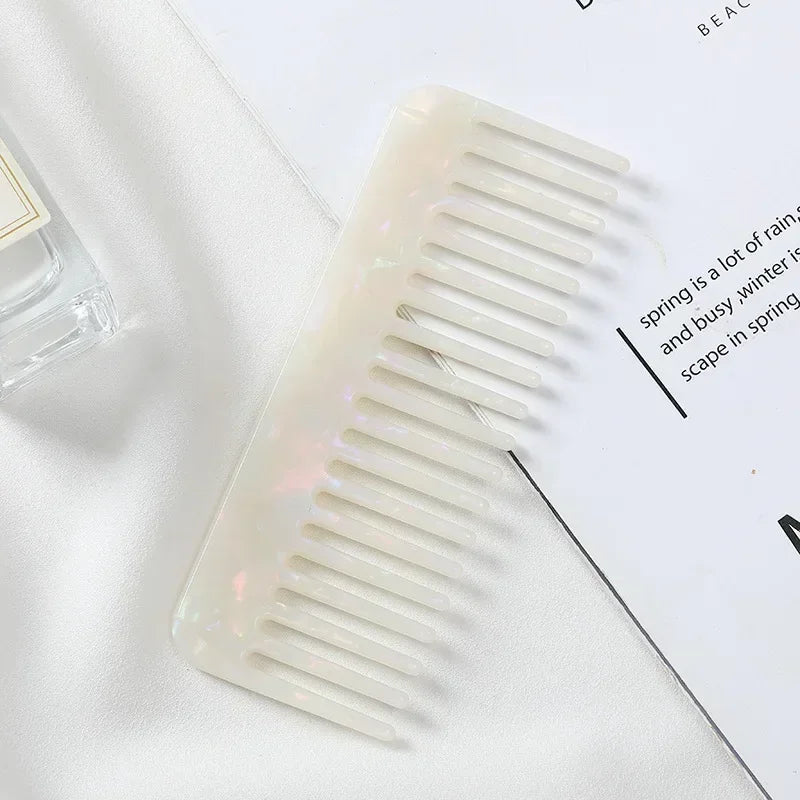 Wide Teeth Acetate Hair Combs Anti-static Massage Hair Brush Hairdressing Colorful Hairdress Salon Styling Traveling Accessories dylinoshop