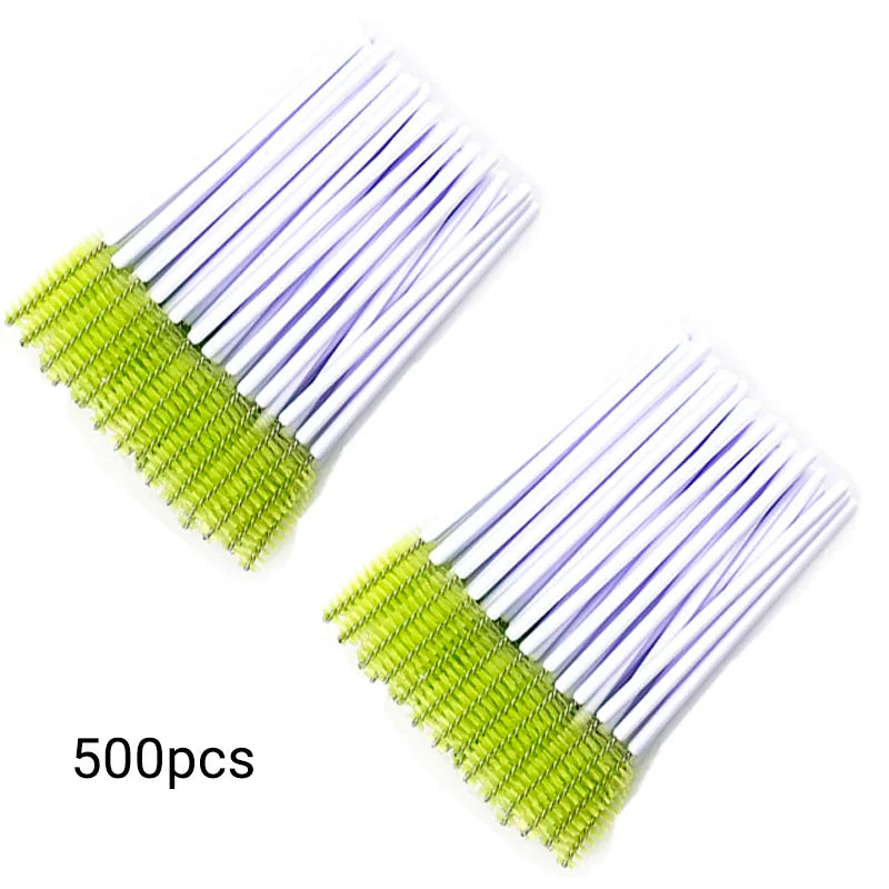 Disposable Eyelash Brush Wands – 500-Piece Salon Applicator Spoolies dylinoshop