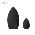 2pcs Black Beauty Sponge Egg - Latex-Free, Reusable Makeup Blender for Flawless Foundation, Contour & Highlight