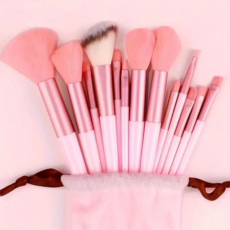 20/40Pcs Makeup Brushes and Sponges Set, Brown Makeup Puff, Beauty Egg, Headband, Wristband Remover Kit, Makeup Tool, Gift,