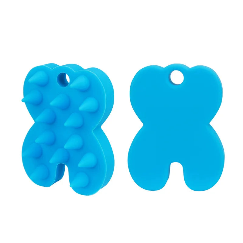 Silicone Shampoo Brush Head Scalp Massage Comb Hair Root Itching Clean The Scalp Thoroughly Body Massage Brush Bath Brush dylinoshop