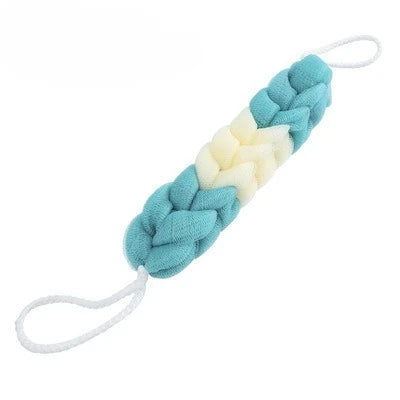 1pc Colour Block Bath Balls Mesh Foaming Sponge Bath Strips Adult Back Body Rubbing Towels Mud Rubbing Bath Towels Supplies