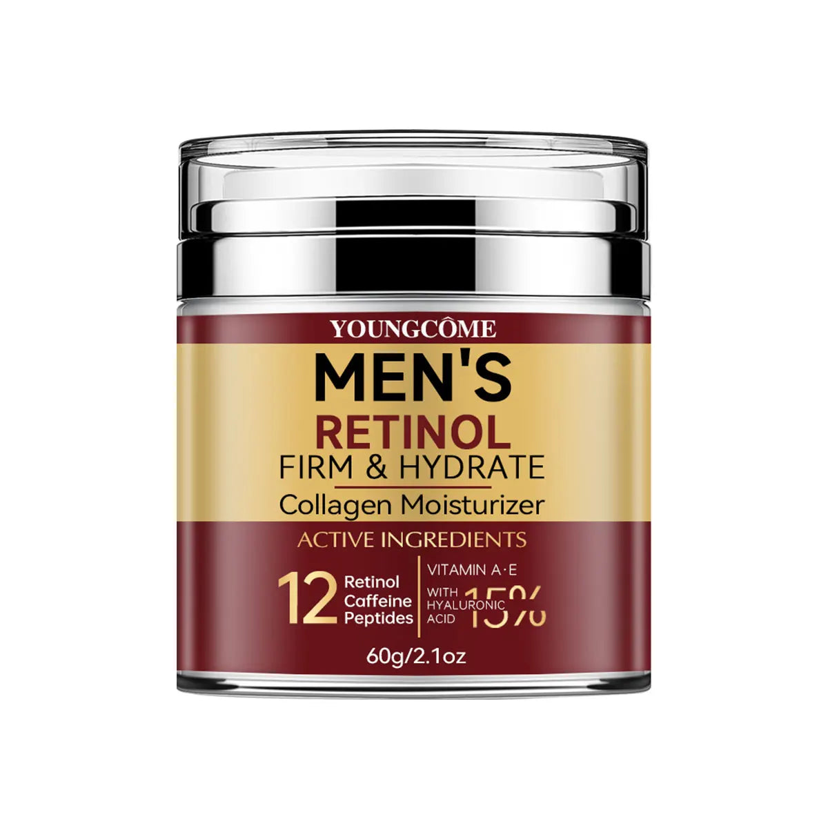 Men's Retinol Firming Face Cream Skincare Moisturizing Collagen Brightening Smooth Wrinkles Facial Face Men Skin Care Treatment 