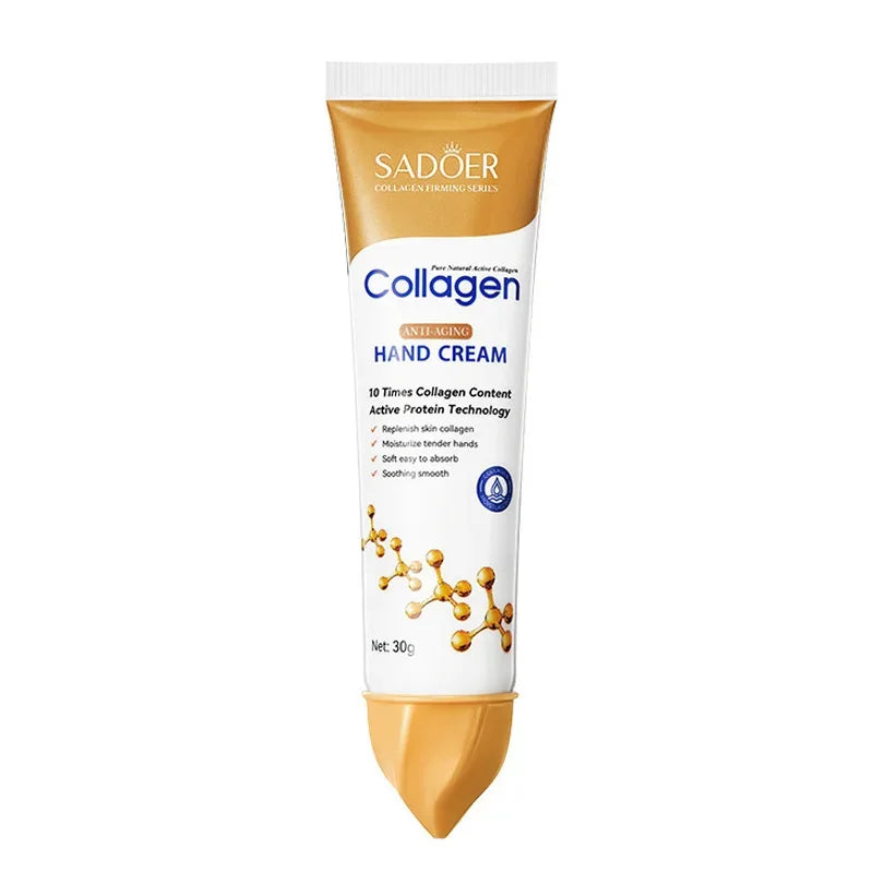 SADOER Collagen Hand Cream Hands Skin Friming skincare Moisturizing Brightening Hydrating Hands Creams Hand Skin Care Products 