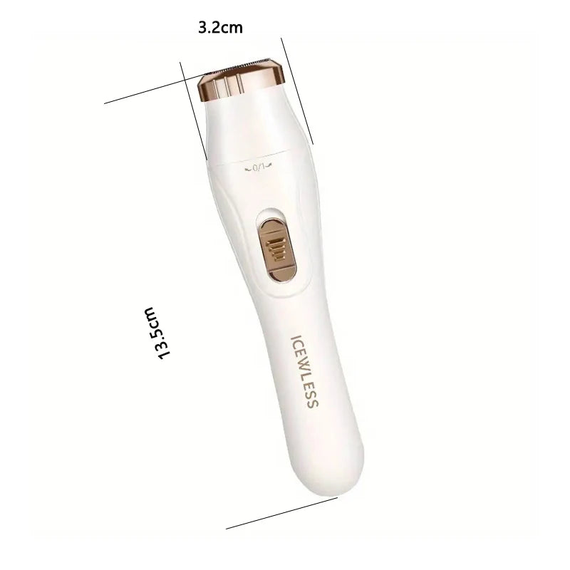 Women's 3-in-1 USB Rechargeable Trimmer – Underarm, Eyebrow & Nose Hair