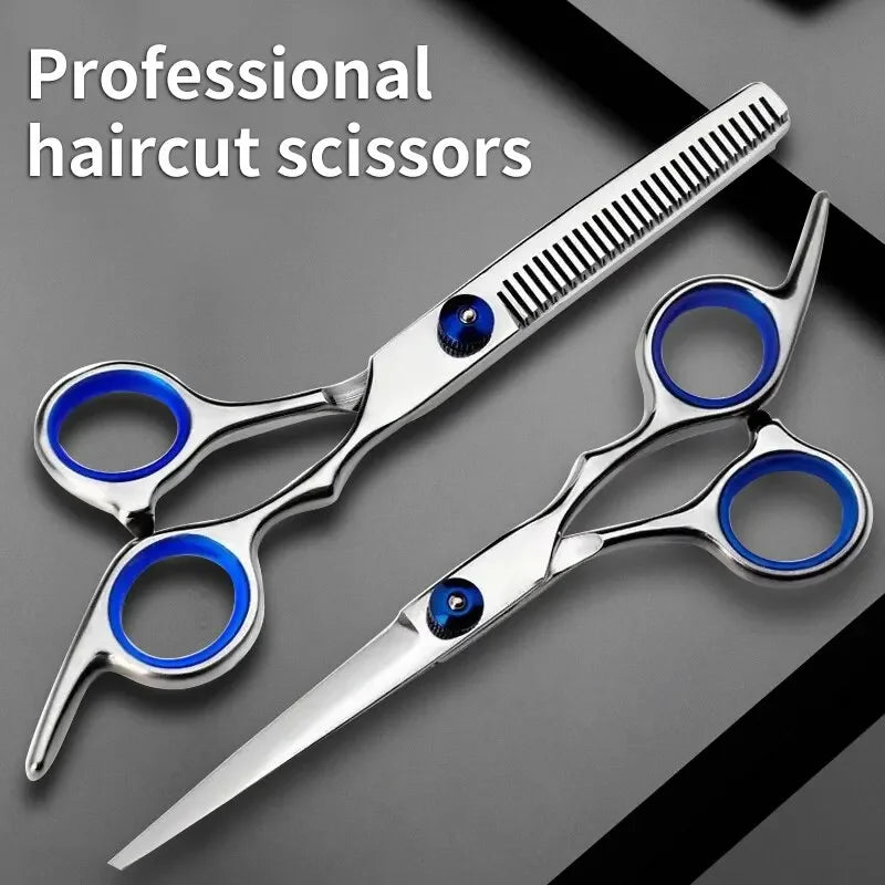 Professional Hairdressing Scissors Stainless Steel Cutting Thinning Barber Shear for Home Salon Use dylinoshop