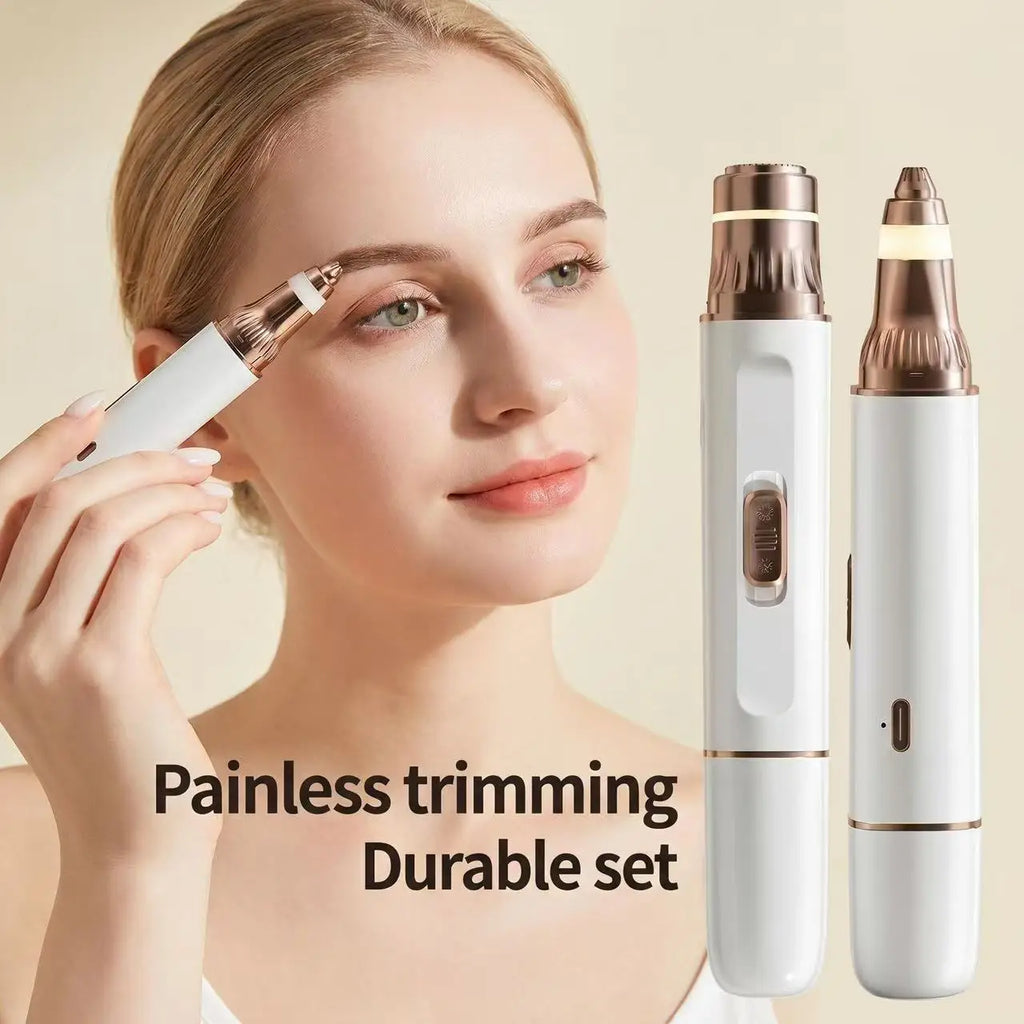 2-in-1 Electric Shaver & Eyebrow Trimmer for Women, USB Rechargeable